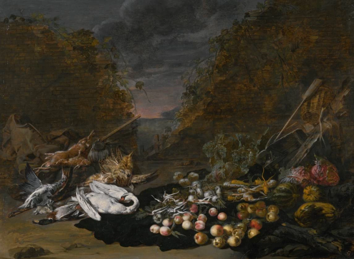 Natura morta in paesaggio